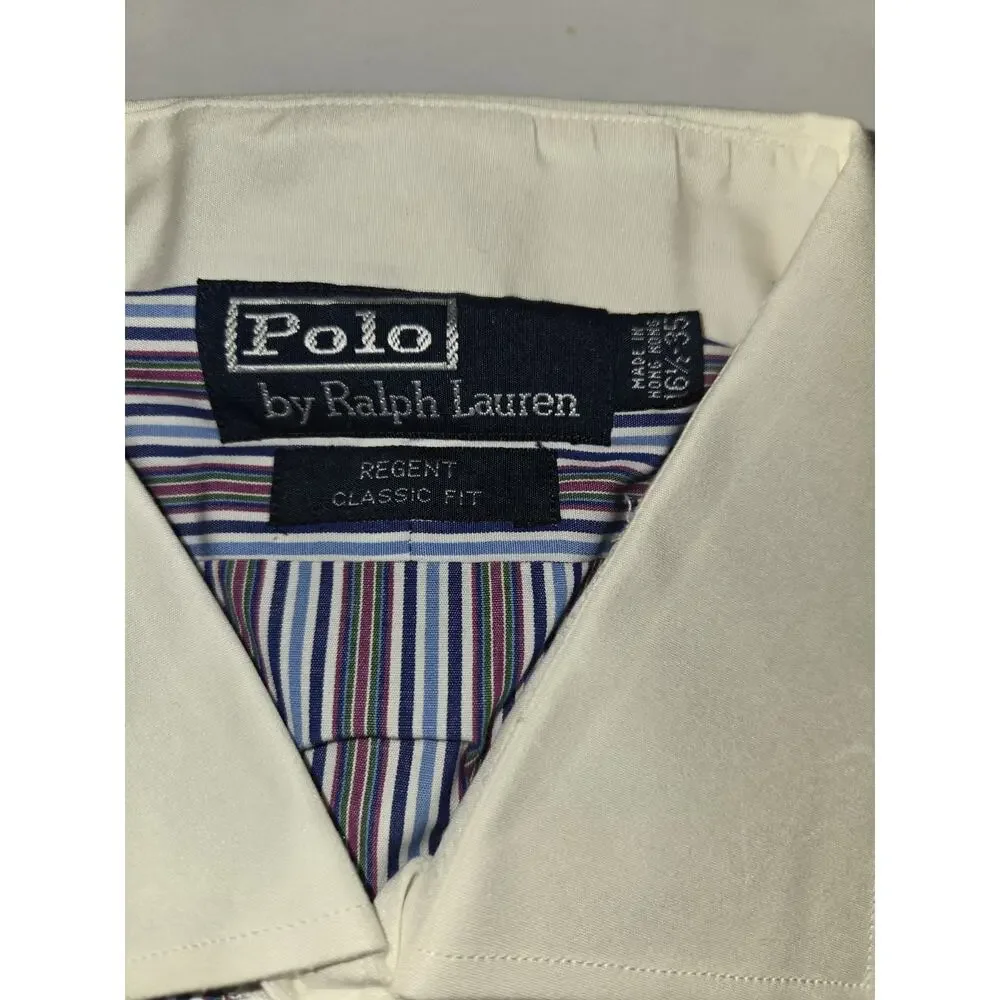 NEW Polo Ralph Lauren Mens Striped Classic Fit Dress Shirt Size 16 1/2 35